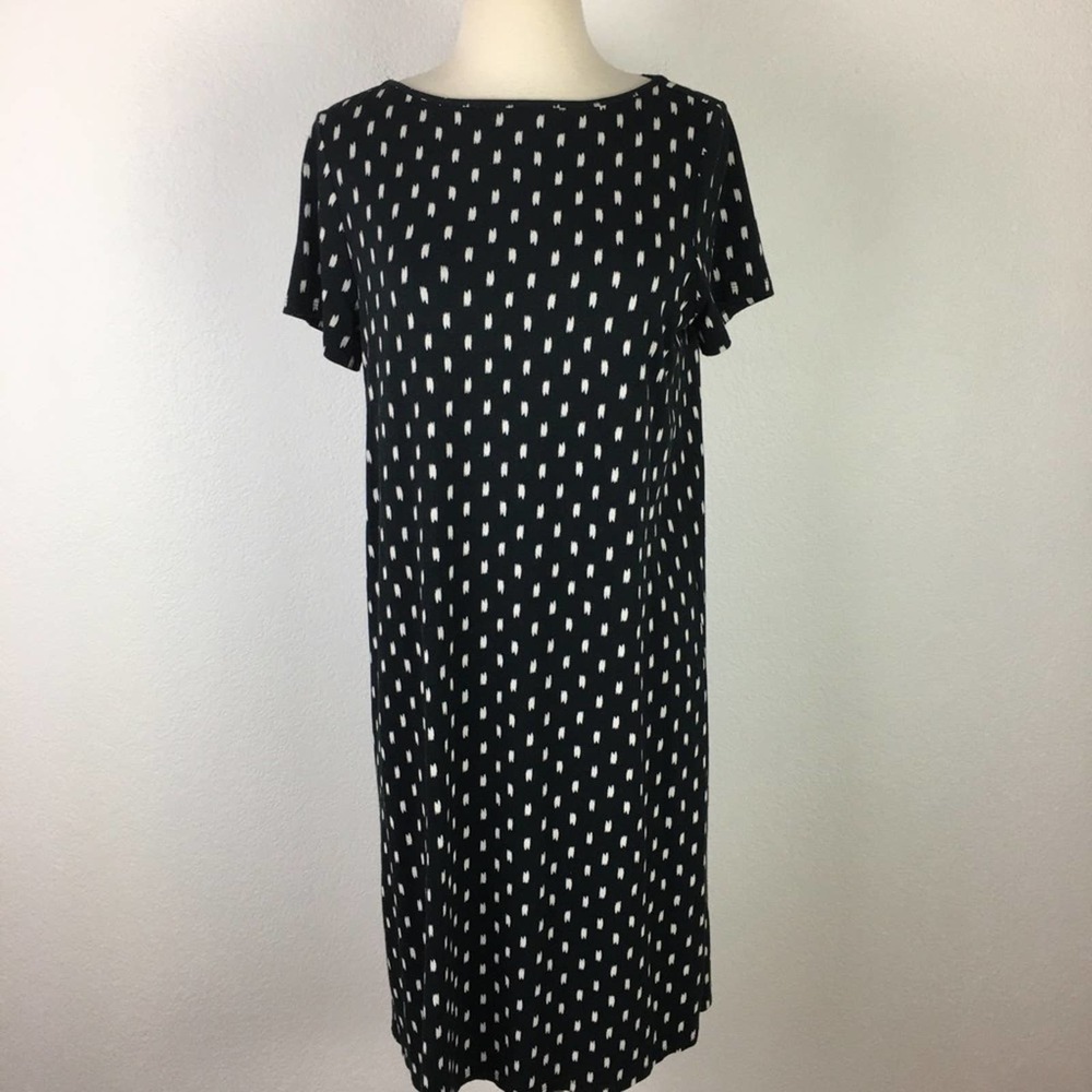 J  Jill Wearever Collection Navy Knit Dress Small